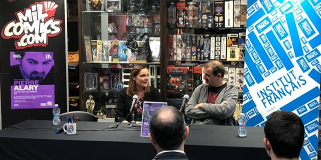 Pierre Alary visitó la librería MilCómics